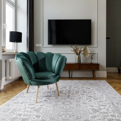 Club Lounge Stull Bëschmiersessel Sofa 1 Plaz Relax Fernseh Gréng