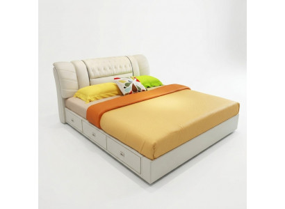 Luxus Schlofkummer Bett Polster Duebel Better 180x200 Miwwelen Designer Ariichtung