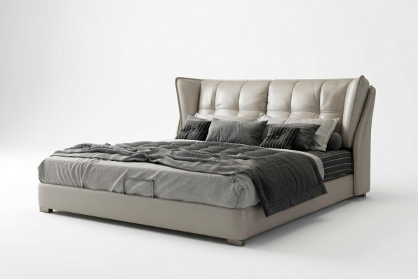 Grau Schlofkummer Better Polsterbett Chesterfield Italienesch Miwwelen