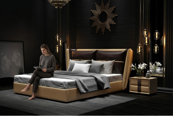 Luxus Designer Hotel Bett Schlofkummer Polster Better Duebelbett