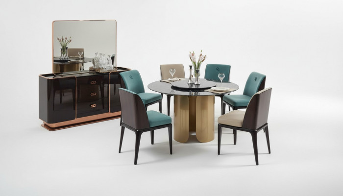 Stull Blo Iesszëmmer Modern Still Design Miwwelen Luxus Designer Ariichtung Nei