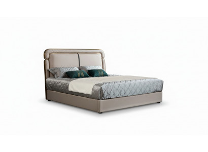 Bett Schlofkummer Beige Duebelbett Liederbett Modernen Design Miwwelen Holz