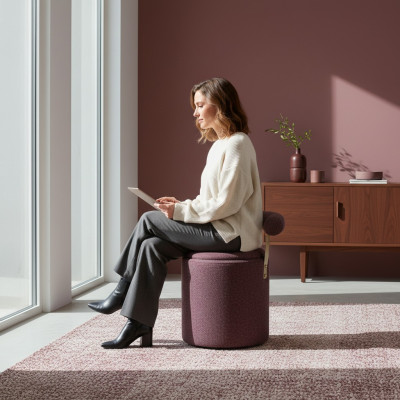 Hocker Schlofkummer Rout Neit Kreatiivt Modern Design Miwwelen Luxus