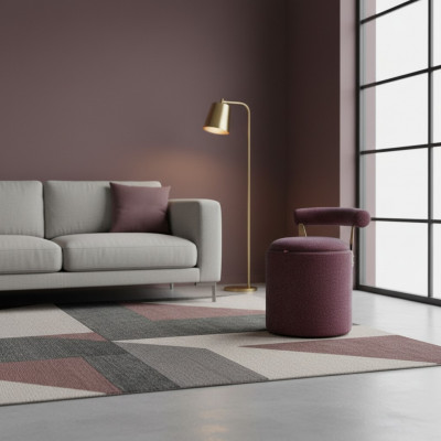 Hocker Schlofkummer Rout Neit Kreatiivt Modern Design Miwwelen Luxus