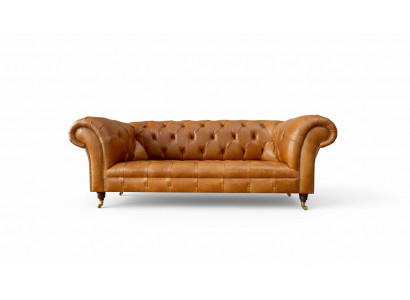 Chesterfield 3-Sëtz Couche Nossbroot Modernen Design Lieder Sofa Kreativ Miwwelen