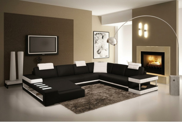 Lieder-Sofa Ecksofa Wunnlandschaft Designer Couch Luucht Sofa Polster Hallstadt -S
