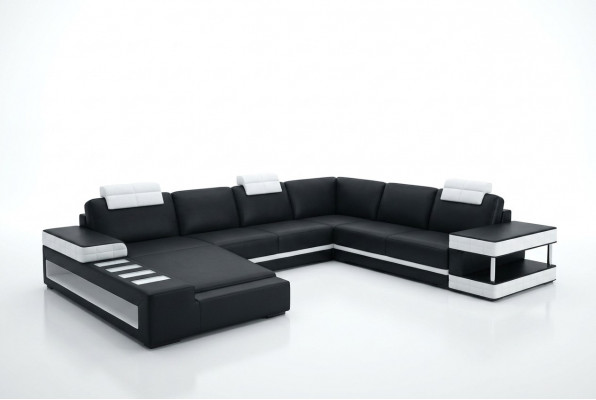 Lieder-Sofa Ecksofa Wunnlandschaft Designer Couch Luucht Sofa Polster Hallstadt -S