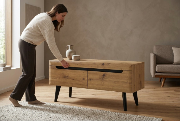 Sideboard RTV Kommod TV Schaf Lowboard TV Miwwelen Schief
