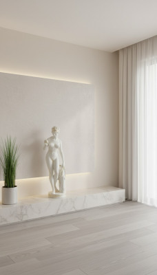 Antik Marmor Stil Statue Eva mat Apel XXL Figur Statuen Skulptur Deko PG010