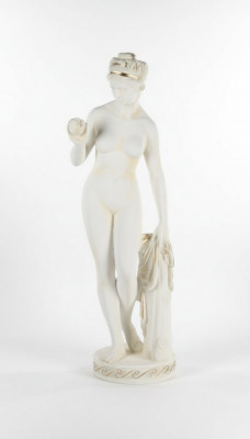 Antik Marmor Stil Statue Eva mat Apel XXL Figur Statuen Skulptur Deko PG010