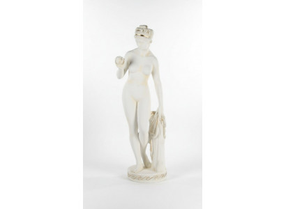 Antik Marmor Stil Statue Eva mat Apel XXL Figur Statuen Skulptur Deko PG010