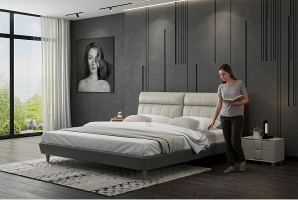 Bett Këssen Design Luxus Duebel Better Beige 180x200 Schlofkummer