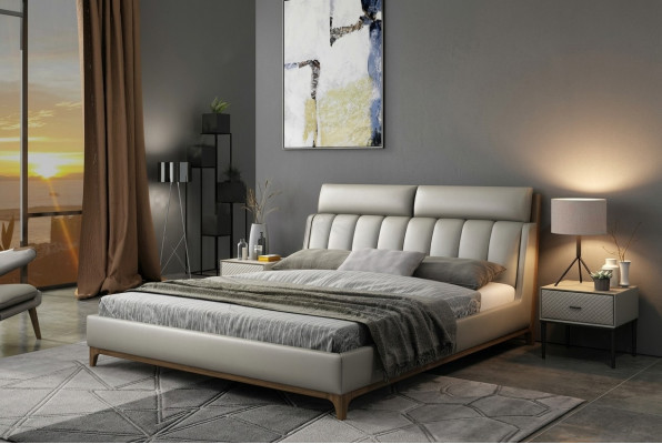 Modernen Design-Bett 180x200 Lieder Holz Better Duebelszëmmer Schlafzëmmer