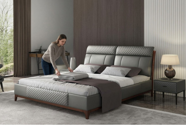 Bettkapp Design Luxus 180x200cm duebelt Hotel Better Hochzäitsschlofzëmmer Lieder