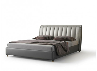 Designer Bett Schlofzëmmer Better Textil Lieder Hotel Luxus Polster XXL Grouss Holz