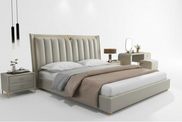 Luxus Bett Polsterbett Lieder Schlofzëmmer Better 180x200cm Duebelbett