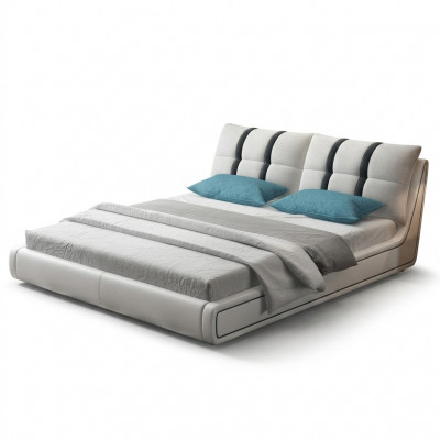 Designer Bett Schlofzëmmer Better Ariichtung Hotel Luxus Polster Lieder Miwwelen