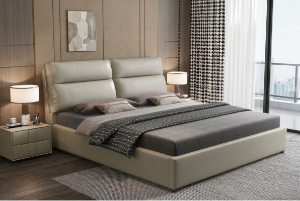 Design Bett Schlofzëmmer Textil Lieder Polster Modern Better 180x200cm