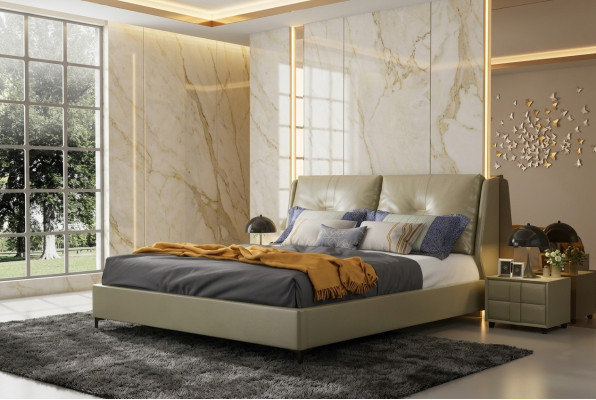 Bett Këssen Design Luxus Duebel Hotel Better Zëmmer Schlof 180x200cm