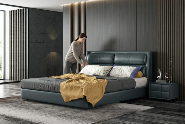 Liederbett Polsterdesign Luxus Doppelhotel Better Schlofzëmmer Koppel 180x200 cm