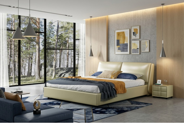 Liederbett Better Duebel Koppel Modernen Gestiell Luxus Schlofzëmmer Hotel 180x200