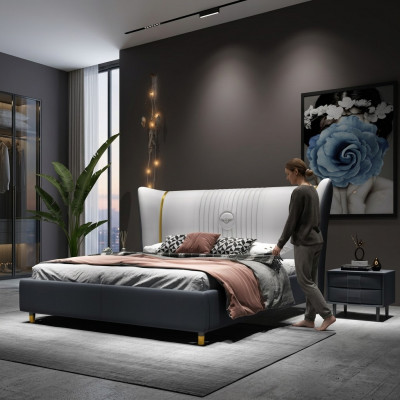 Designer Duebelbett Bett Hotel Luxus Schlofkummer 150/180x200cm Lieder