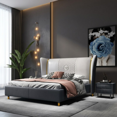 Designer Duebelbett Bett Hotel Luxus Schlofkummer 150/180x200cm Lieder