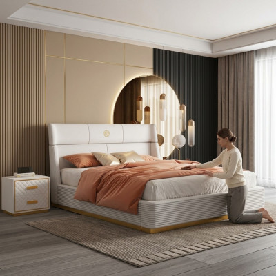 Modernen Design Bett xxl Better Duebel Hotel Textil 150 180x200cm