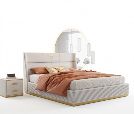 Modernen Design Bett xxl Better Duebel Hotel Textil 150 180x200cm