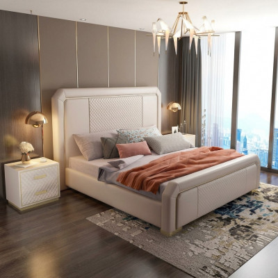 Designer-Doppelbett Bett Hotel Luxus-Schlofkummer 180x200cm Better