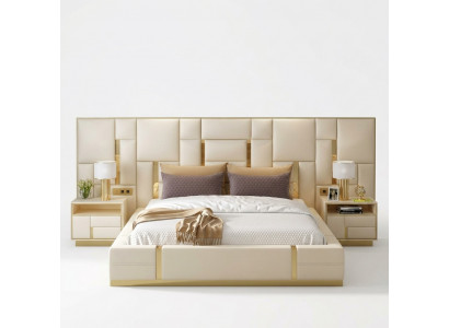 Bett Këssen Design Luxus Holz Duebel Hotel Better Bestietnes Schlofzëmmer