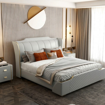 Designer Holz Bett Edelt Miwwel Duebel Better Schlofkummer 180x200cm