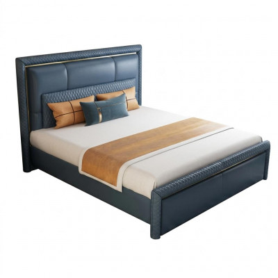 Design-Bett Schlofzëmmer Duebelbett Better Hotel Luxus Polster Lieder