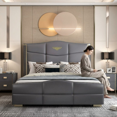 Design duebel Bett Liederbett Better Bett Lieder Gepolstert Koppel 180x200cm