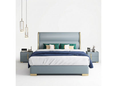 Luxus Schlofkummer Designer Duebelbett Bett 150/180x200cm Lieder Metall