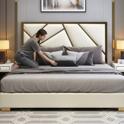 Bett Këssen Design Luxus Duebel Hotel Better Schlof Zëmmer Deko Lieder Neien
