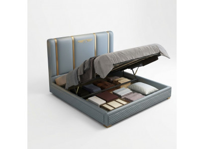 Bett Këssen Design Luxus Metall Better Duebel Bestietnes Schlof Zëmmer Lieder