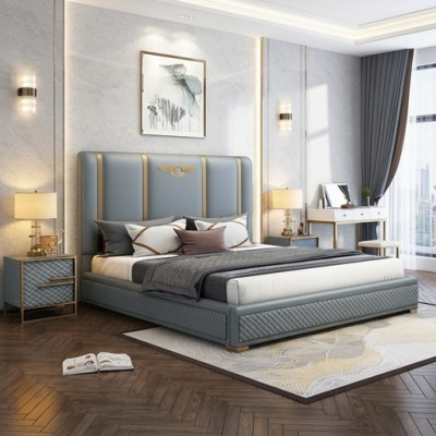 Bett Këssen Design Luxus Metall Duebel Better Hotel Bestiet Schlofzëmmer