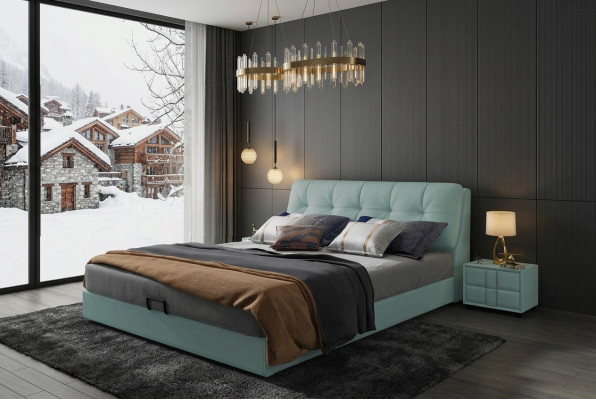 Designer Bett 180x200 Lieder Metall Better Duebel Schlofzëmmer Luxus Bestietnes