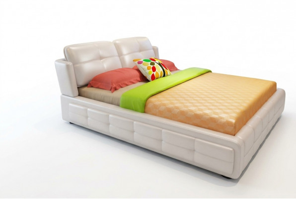 Luxus Schlofzëmmer Bett Këssen Deko Design 180x200cm duebelt Hotel Better