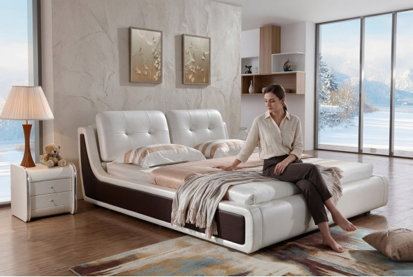 Duebelbett Bett Eedbett Design Luxus Polsterbett Ariichtung Textil Better