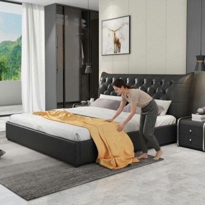 Designer Duebelbett Bett Better Schlofzëmmer Lieder Luxus Hotel Polster.