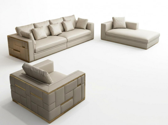 Design Luxus Sofagarnitur Lieder Sofa Polster Couche Design Miwwel Set