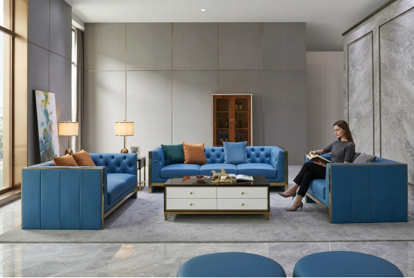 Komplett Chesterfield Set Sofa Garnitur 3 2 1 Sëtz Couchtisch Designer 4tlg