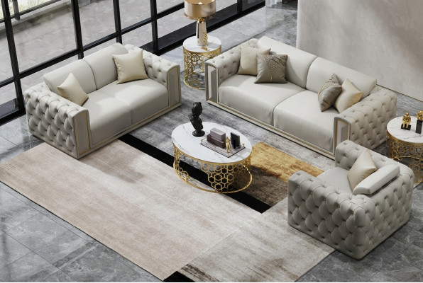 Sofagarnitur 3+2+1 Sëtzer Klassesch Couchen Wunnlandschaft Sofas Polster