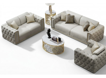 Sofagarnitur 3+2+1 Sëtzer Klassesch Couchen Wunnlandschaft Sofas Polster