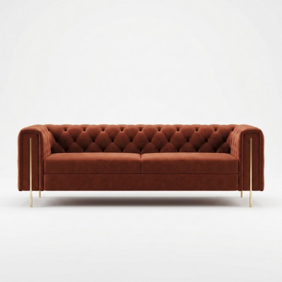 Dräi-Sëtz-Couch Polster Design Sofa Sëtz Sofas 3er Zëmmer Miwwelen Modern