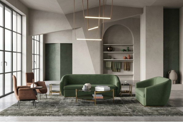 Sofagarnitur 3+3 Sëtzer Gréng Sofa Garnituren Lieder Sofas Couchen Polster.