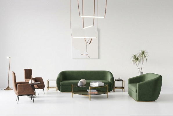 Sofagarnitur 3+3 Sëtzer Gréng Sofa Garnituren Lieder Sofas Couchen Polster.