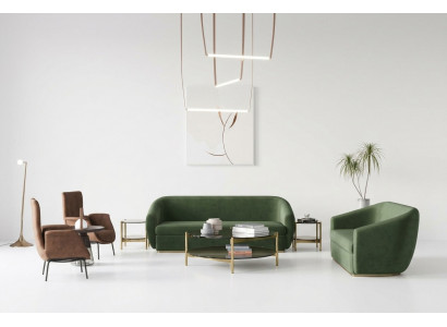 Sofagarnitur 3+3 Sëtzer Gréng Sofa Garnituren Lieder Sofas Couchen Polster.